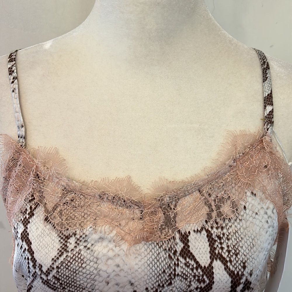 Bishop + Young animal print lace camisole Size S New - Picture 3 of 8